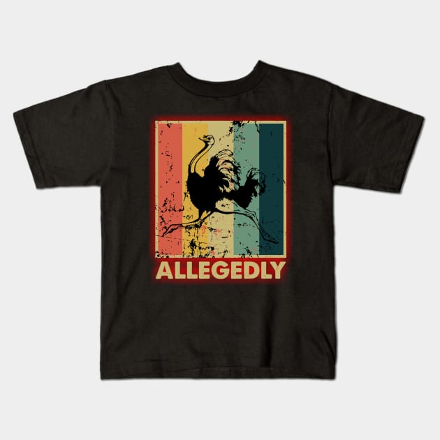 Vintage Allegedly Kids T-Shirt by batinsaja